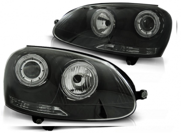 Angel Eyes koplampenset VW Golf V BJ 10 / 03-09 helder zwart