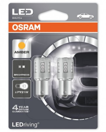Osram LED Retrofit Oranje BAU15S / PY21W (7457YE-02B) set
