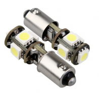 BA9S H6W Canbus 5SMD LED Bulbs (Pair) — Xenons Online