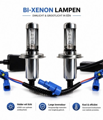 H4 Bi-Xenon Kit – Xenon Ombouwset Dimlicht & Grootlicht